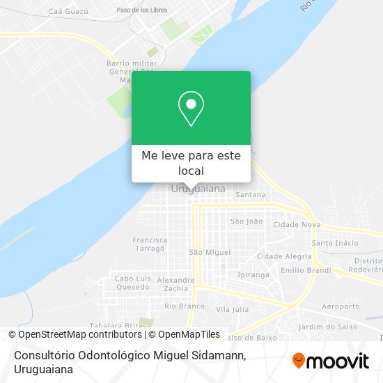 Consultório Odontológico Miguel Sidamann mapa