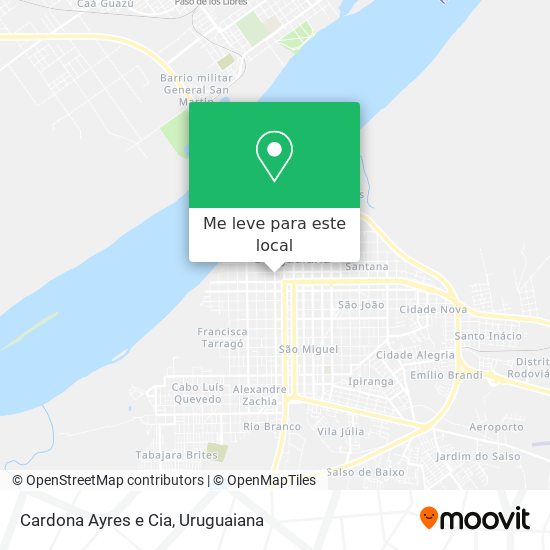Cardona Ayres e Cia mapa