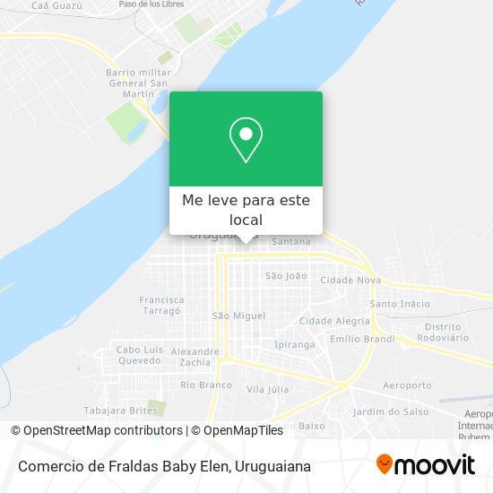 Comercio de Fraldas Baby Elen mapa