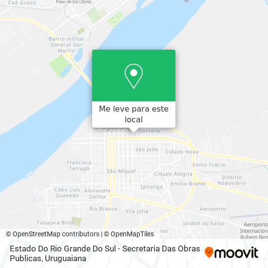 Estado Do Rio Grande Do Sul - Secretaria Das Obras Publicas mapa