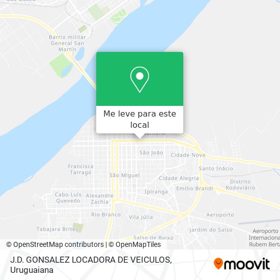 J.D. GONSALEZ LOCADORA DE VEICULOS mapa