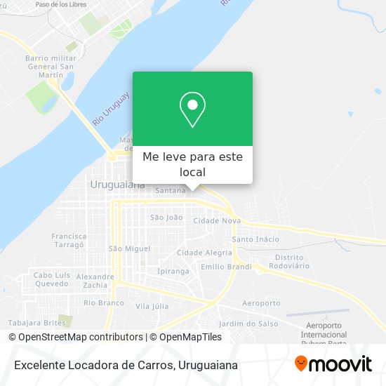 Excelente Locadora de Carros mapa
