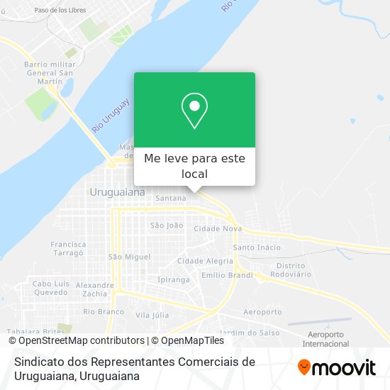 Sindicato dos Representantes Comerciais de Uruguaiana mapa