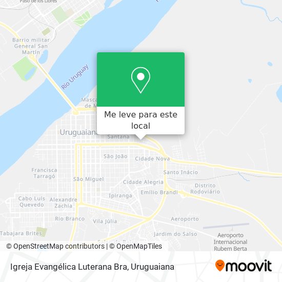 Igreja Evangélica Luterana Bra mapa