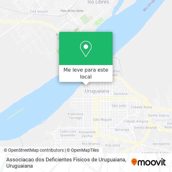 Associacao dos Deficientes Fisicos de Uruguaiana mapa