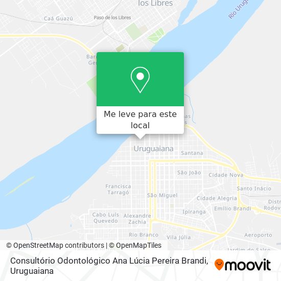 Consultório Odontológico Ana Lúcia Pereira Brandi mapa