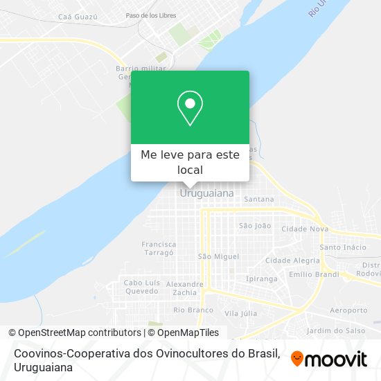 Coovinos-Cooperativa dos Ovinocultores do Brasil mapa