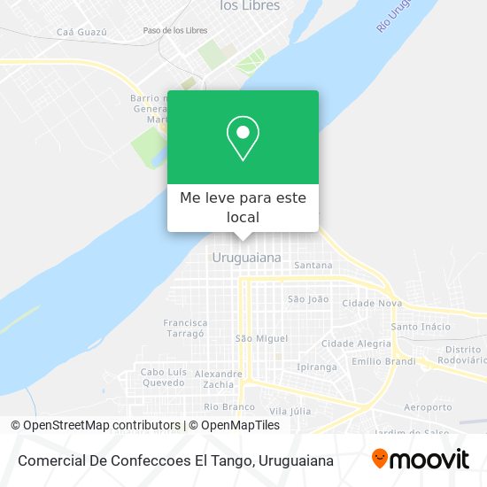 Comercial De Confeccoes El Tango mapa