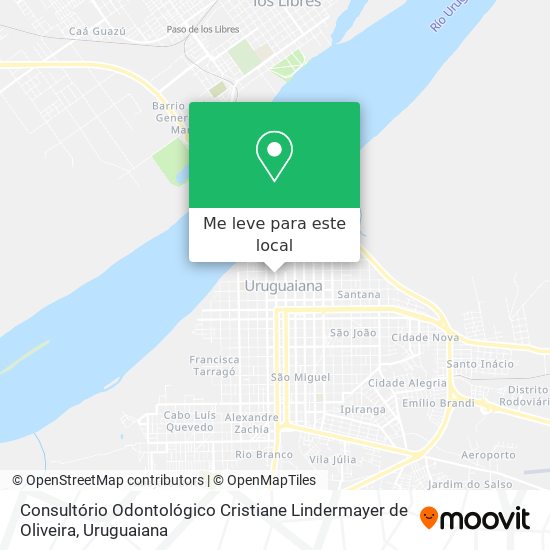 Consultório Odontológico Cristiane Lindermayer de Oliveira mapa
