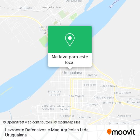 Lavroeste Defensivos e Maq Agrícolas Ltda mapa
