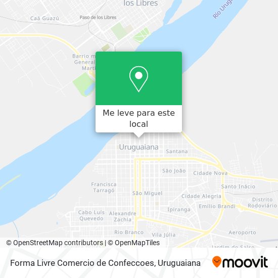 Forma Livre Comercio de Confeccoes mapa