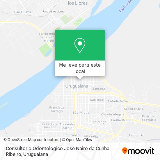 Consultório Odontológico José Nairo da Cunha Ribeiro mapa