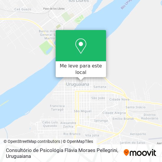 Consultório de Psicológia Flávia Moraes Pellegrini mapa