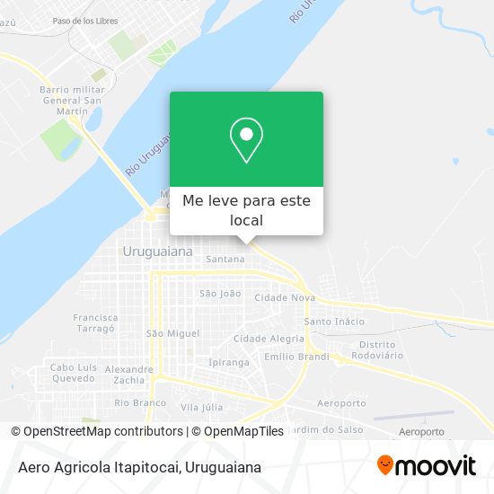 Aero Agricola Itapitocai mapa