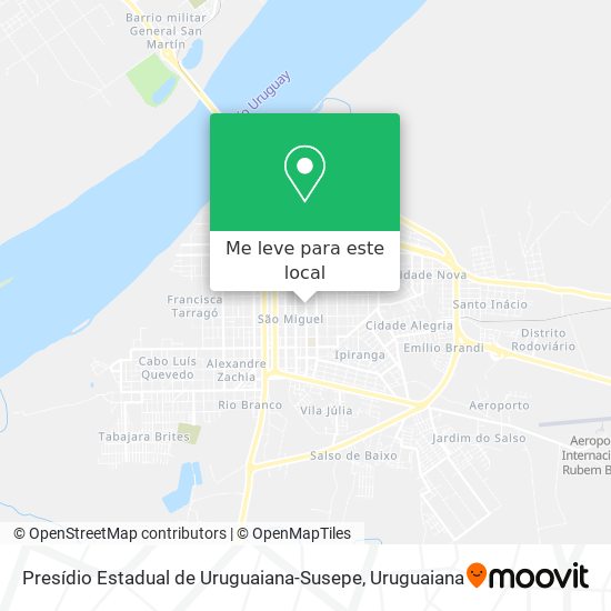 Presídio Estadual de Uruguaiana-Susepe mapa