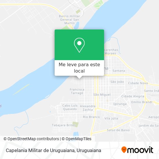 Capelania Militar de Uruguaiana mapa