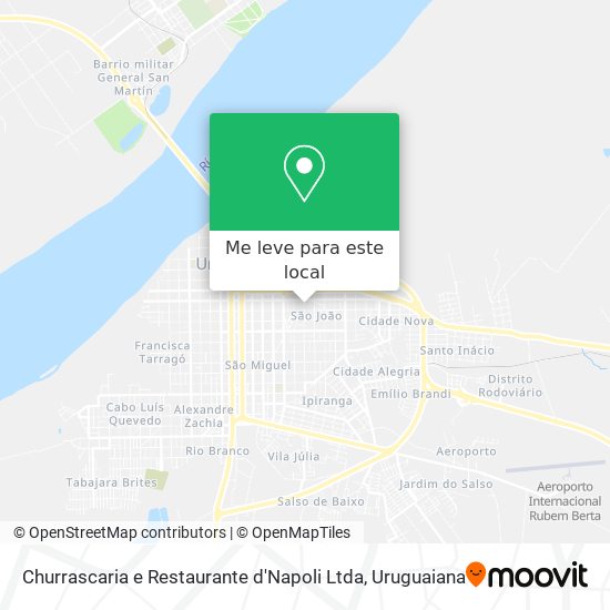 Churrascaria e Restaurante d'Napoli Ltda mapa