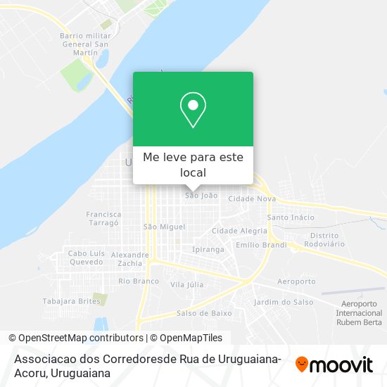 Associacao dos Corredoresde Rua de Uruguaiana-Acoru mapa