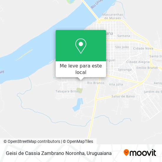 Geisi de Cassia Zambrano Noronha mapa