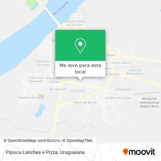 Pipoca Lanches e Pizza mapa