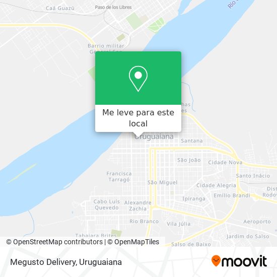 Megusto Delivery mapa