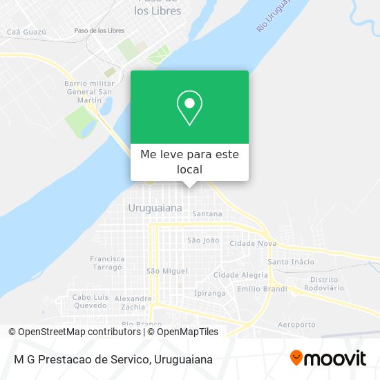 M G Prestacao de Servico mapa