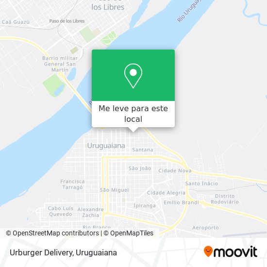 Urburger Delivery mapa