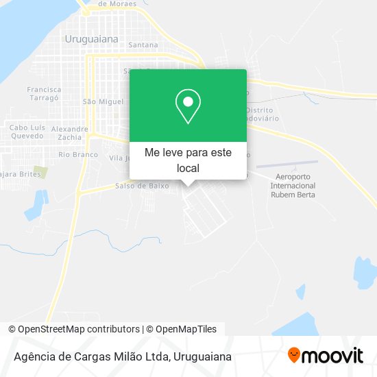 Agência de Cargas Milão Ltda mapa