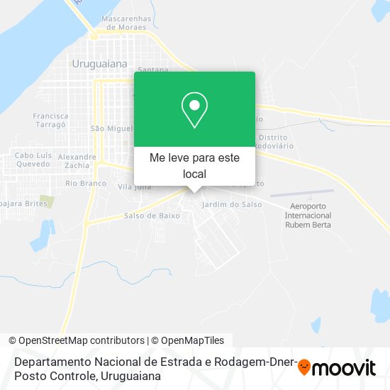 Departamento Nacional de Estrada e Rodagem-Dner-Posto Controle mapa