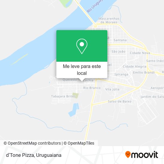 d'Tone Pizza mapa