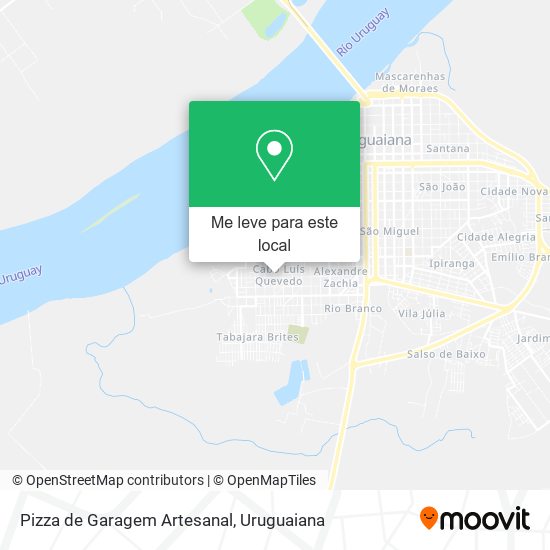 Pizza de Garagem Artesanal mapa