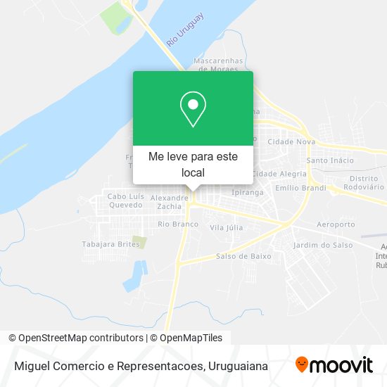 Miguel Comercio e Representacoes mapa