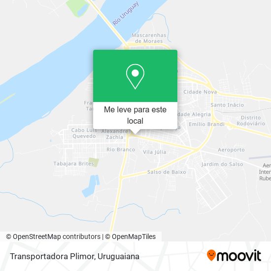 Transportadora Plimor mapa