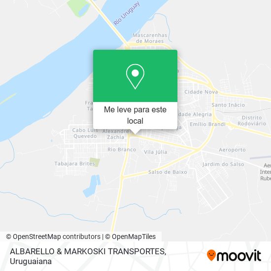 ALBARELLO & MARKOSKI TRANSPORTES mapa