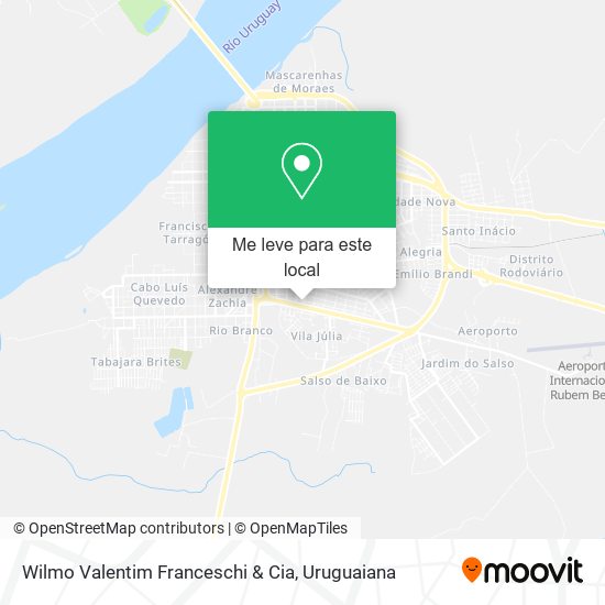 Wilmo Valentim Franceschi & Cia mapa