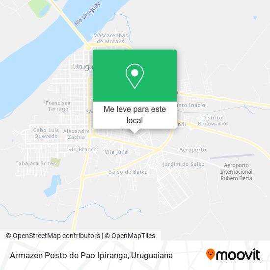 Armazen Posto de Pao Ipiranga mapa