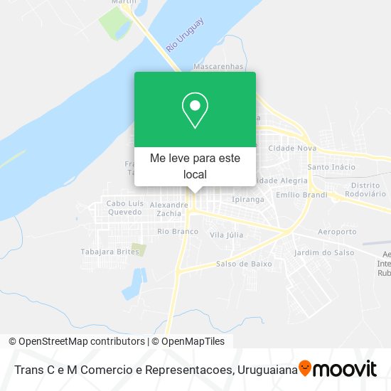 Trans C e M Comercio e Representacoes mapa