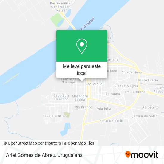 Arlei Gomes de Abreu mapa