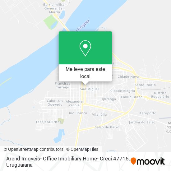 Arend Imóveis- Office Imobiliary Home- Creci 47715 mapa