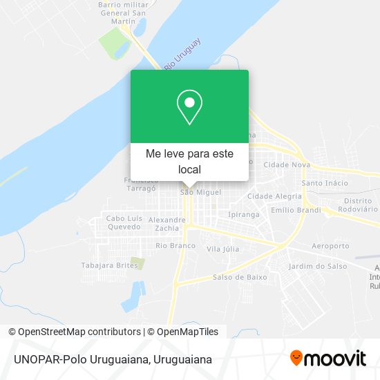 UNOPAR-Polo Uruguaiana mapa