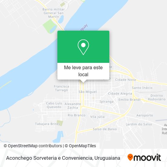 Aconchego Sorveteria e Conveniencia mapa