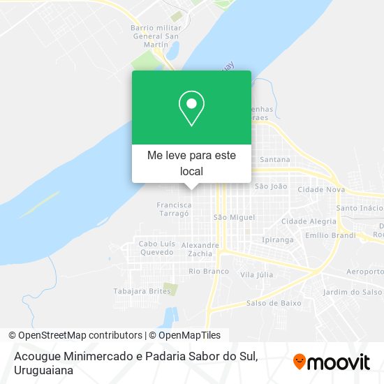 Acougue Minimercado e Padaria Sabor do Sul mapa