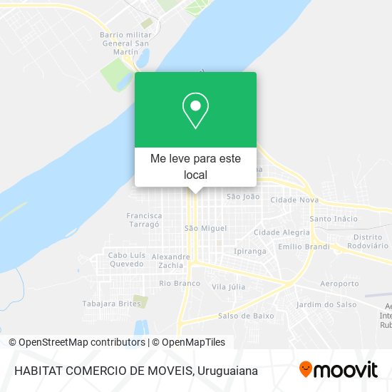 HABITAT COMERCIO DE MOVEIS mapa