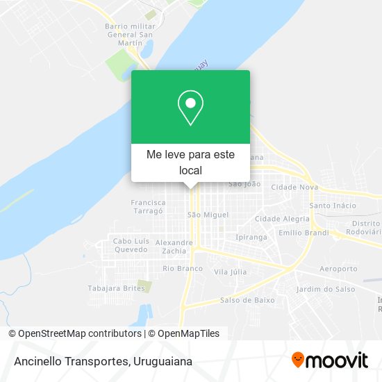 Ancinello Transportes mapa