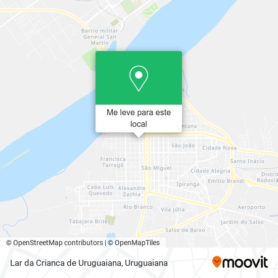 Lar da Crianca de Uruguaiana mapa