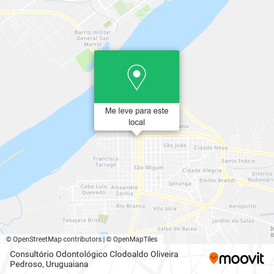 Consultório Odontológico Clodoaldo Oliveira Pedroso mapa