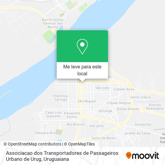 Associacao dos Transportadores de Passageiros Urbano de Urug mapa