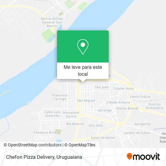 Chefon Pizza Delivery mapa