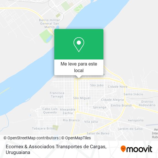 Ecomex & Associados Transportes de Cargas mapa