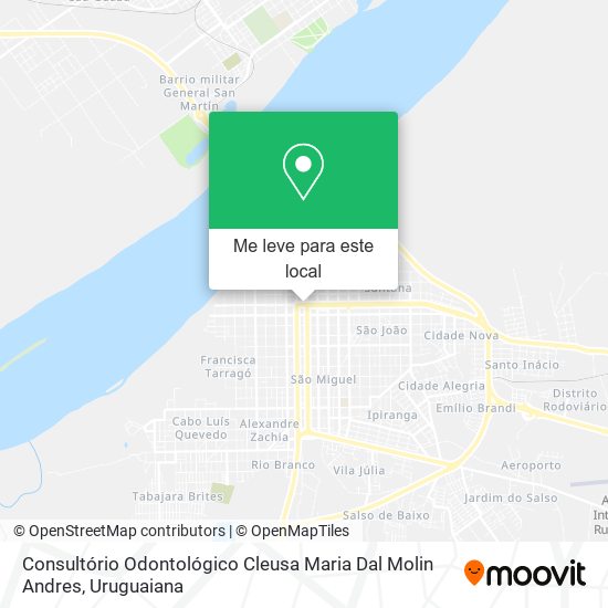 Consultório Odontológico Cleusa Maria Dal Molin Andres mapa
